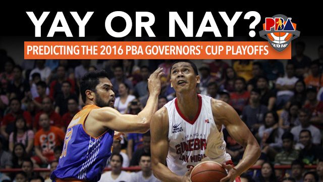 Yay or nay? Predicting the 2016 PBA Governors’ Cup playoffs