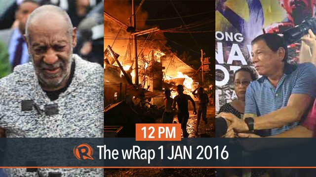New Year mishaps, NPA hostage released, Bill Cosby case | 12PM wRap