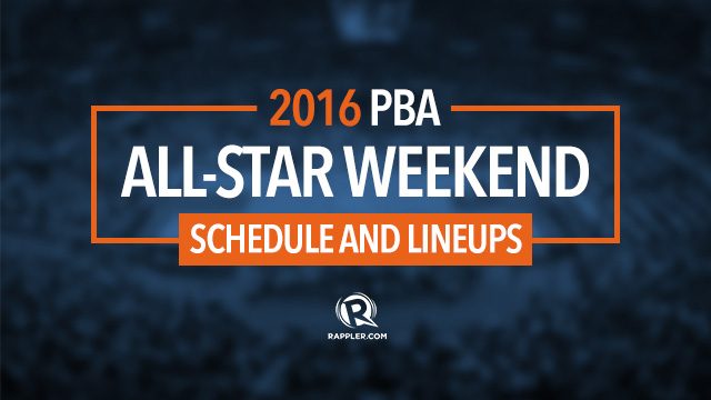2016 PBA All-Star Weekend schedule and lineups