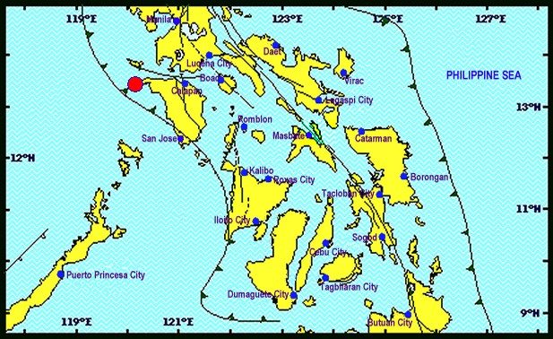 Magnitude 4.3 earthquake hits Occidental Mindoro