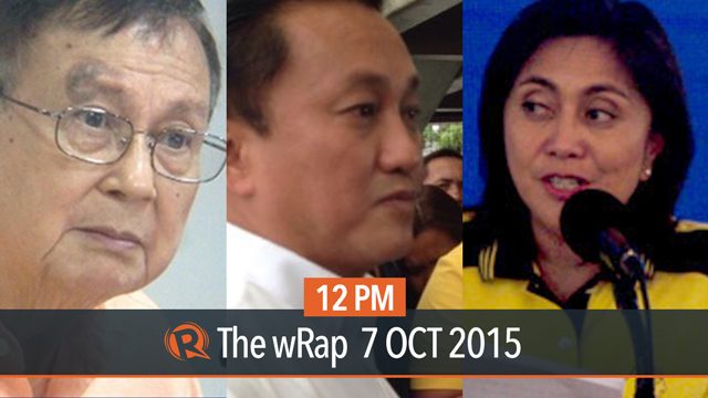 Joker Arroyo, Tolentino’s bid, Robredo to voters | 12PM wRap