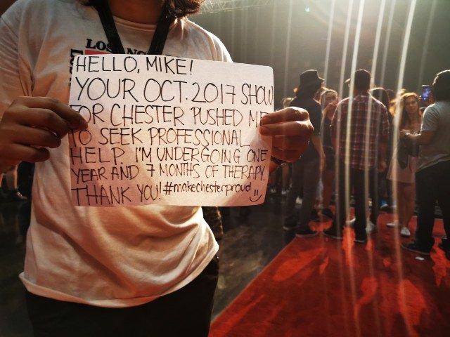 James, a fan of both Linkin Park and Mike Shinoda, attends the Manila leg of the Post Traumatic tour. Photo by Dino Mari L. Testa/Rappler 