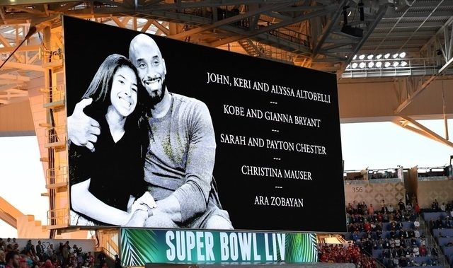Kobe Bryant, helicopter crash victims remembered in Super Bowl