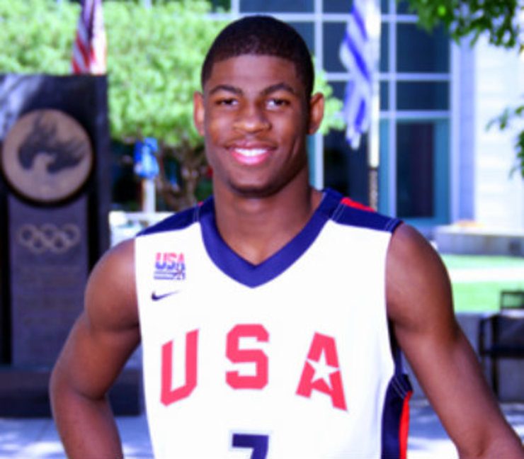 USA's Malik Newman. Photo by Steven Maikoski/USA Basketball