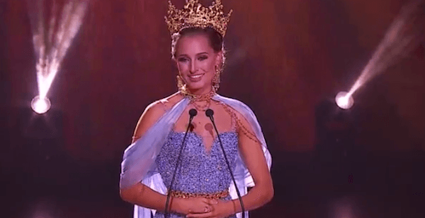 Australian Claire Elizabeth Parker does her final walk as Miss Grand International 2015. 