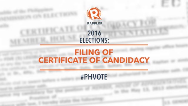 LIVE: Filing of Certificates of Candidacy at Comelec