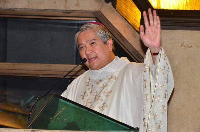 'NO TO ADVENTURISM.' Lingayen-Dagupan Archbishop Socrates Villegas, president of the Catholic Bishops' Conference of the Philippines, rejects 'extra-constitutional measures' in the face of public outrage. File photo by Noli Yamsuan/Archdiocese of Manila/CBCPNews  