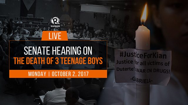 LIVE: Senate hearing on the death of 3 teenage boys