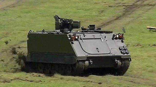 PH military gets 114 armored vehicles from US