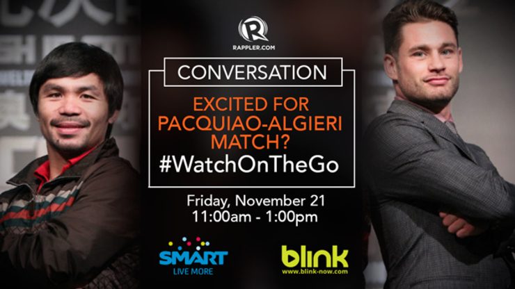 #WatchOnTheGo: Excited for the Pacquiao-Algieri match?