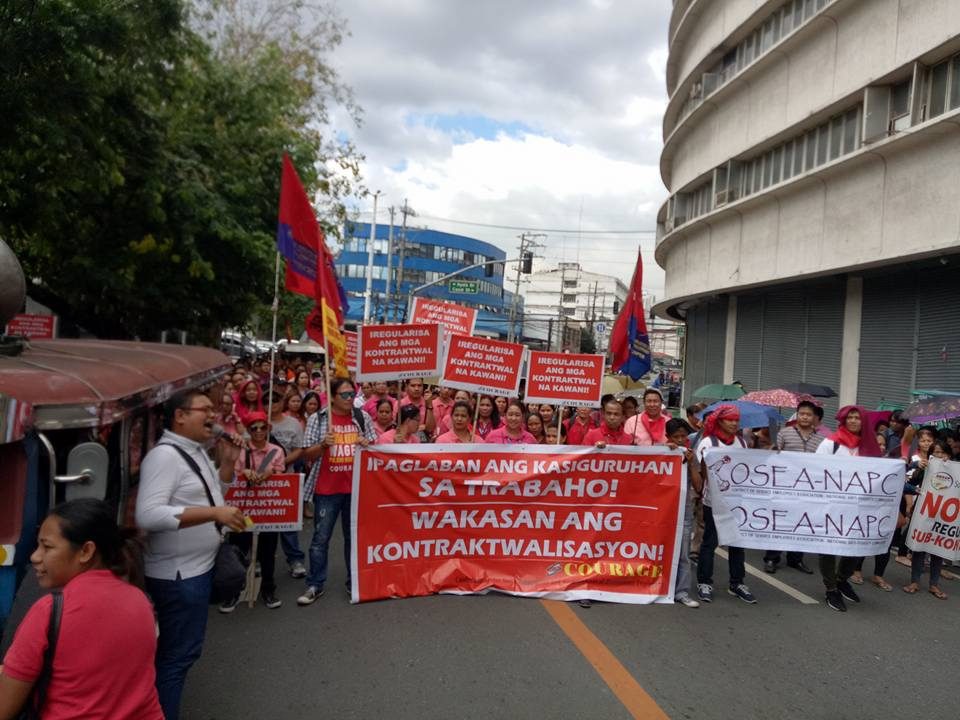 Contractual gov’t workers oppose hiring through manning agencies