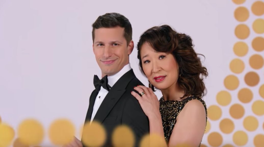 WATCH: Hosts Andy Samberg, Sandra Oh in Golden Globes teaser videos
