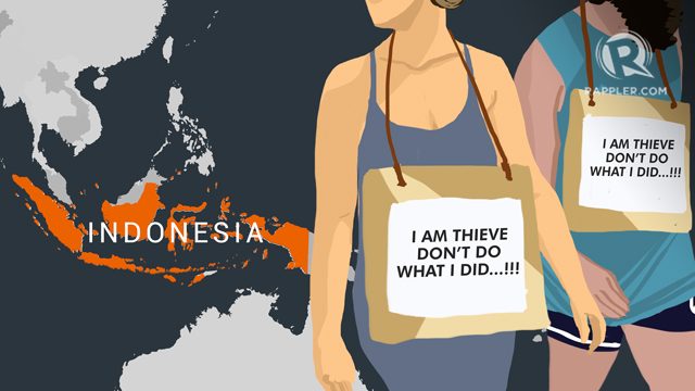 Tourists paraded in ‘walk of shame’ for stealing in Indonesia