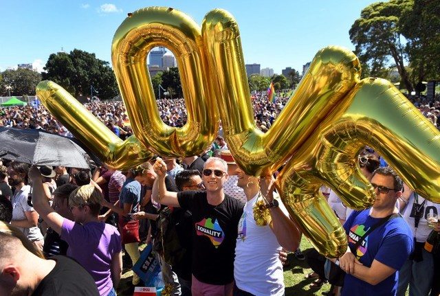 Gay couples register weddings on day one of marriage equality