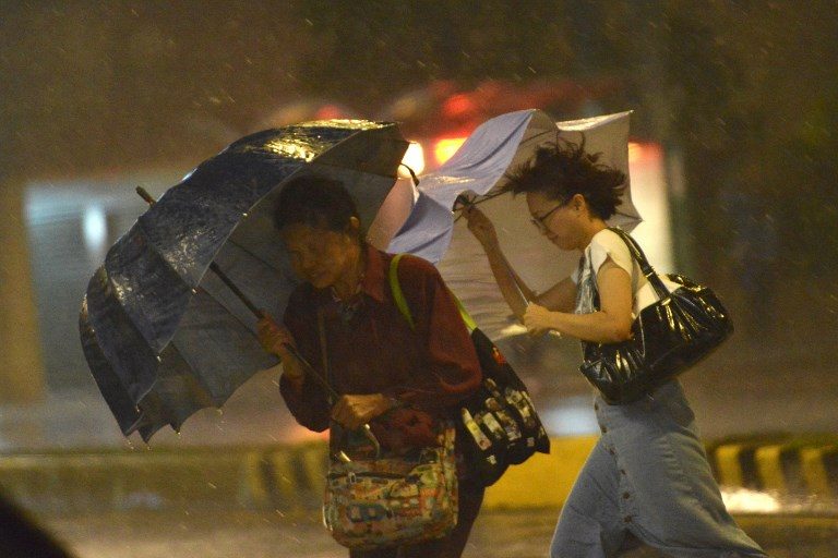 Floods and power outages as Taiwan battered by Typhoon Nesat