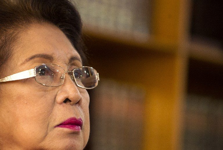 READY. Ombudsman Conchita Carpio Morales says she is ready to meet 'head-on' the complaints against her. File photo by Noel Celis/AFP   