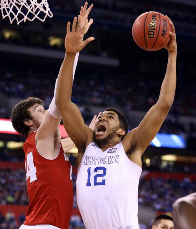 Karl-Anthony Towns of Kentucky would bring a lot of size and agility to a lottery club. Photo by Streeter Lecka/Getty Images/AFP 