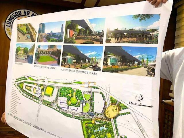 MASTER PLAN. The plan presented by Manila Mayor Isko Moreno at City Hall on July 30, 2019. Photo from the Manila Public Information Office  