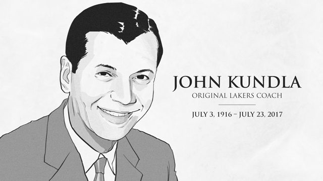 Original Lakers coach Kundla dead at 101