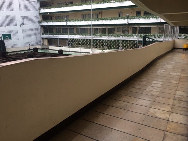 Ramps are a common sighting inside De La Salle-College of Saint Benilde for wheelchair-bound students. 