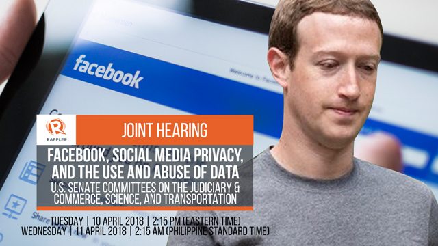 LIVE: U.S. Senate panel hearing with Facebook CEO Mark Zuckerberg on data privacy