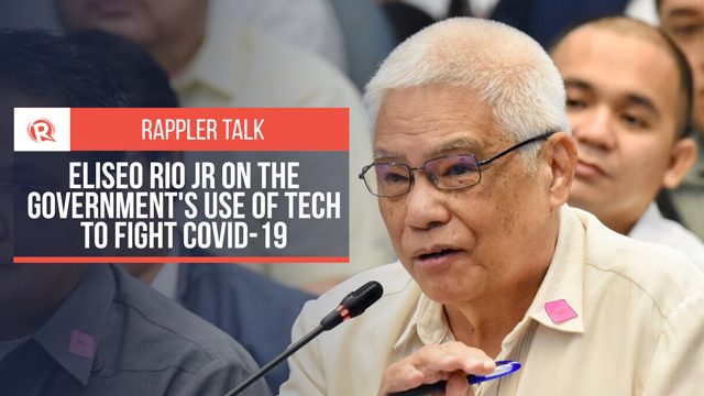 Rappler Talk: Eliseo Rio Jr on the govt’s use of technology to fight COVID-19