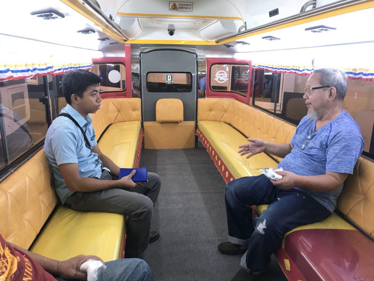 SEATING. Passengers of Euro 4 jeepneys will sit face to face with other passengers, like the current setup. 