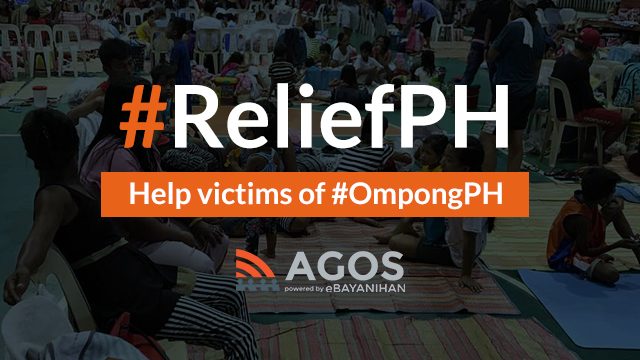 #ReliefPH: Help victims of Typhoon Ompong