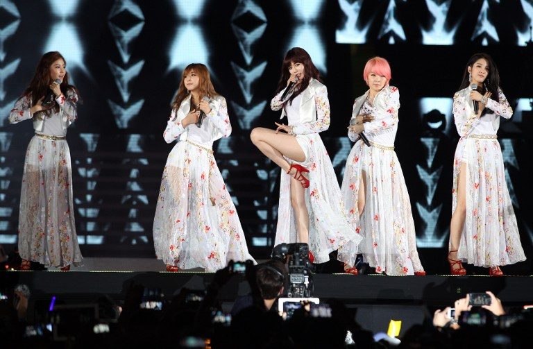 'Girlband' kpop 4Minute dikabarkan tidak akan memperpanjang kontrak mereka dengan Cube Entertainment. Foto Mohd Rasfan/AFP 