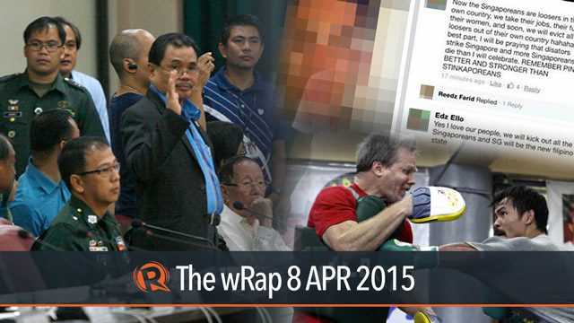 House hearing, sedition in SG, Roach on Mayweather history | The wRap