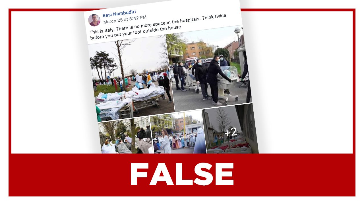 FALSE: Photos of ‘coronavirus patients in Italy’ on the streets