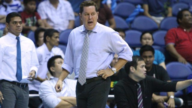 'We expected this series to be really tough,' said Tim Cone after dropping Game 2 to Talk 'N Text. Photo by Nuki Sabio/PBA Images
