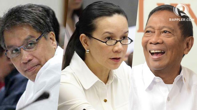 Binay trumpets gains, Poe awaits survey after her declaration
