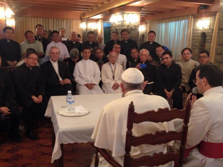 Another surprise: Pope Francis meets with Filipino Jesuits