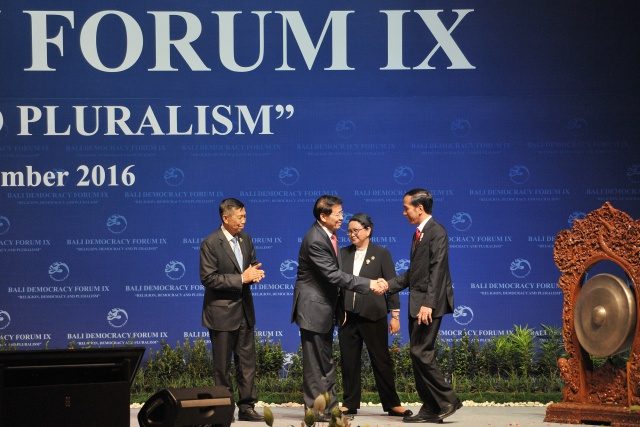 Di Forum Demokrasi Bali, Jokowi membanggakan Indonesia sebagai negara yang penuh toleransi