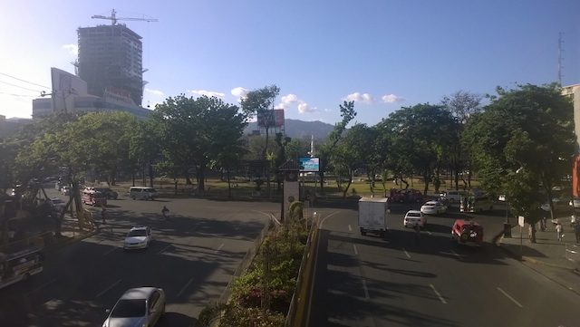 PLAN. In the earlier plan, a bus station was set to be constructed near the Fuente Osmena Park for Cebu's first mass transport system, which was supposed to be operational in 2018. File photo by Rappler 