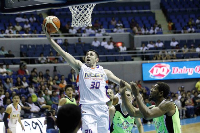 HOPE IN PH. Michael Madanly plays for NLEX in the 2015 PBA Governors' Cup. Staying in the Philippines, he's found there is hope to build a home again. Photo by Czeasar Dancel/Rappler 