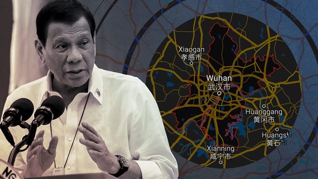 Duterte bans travelers from Wuhan, Hubei as coronavirus spreads