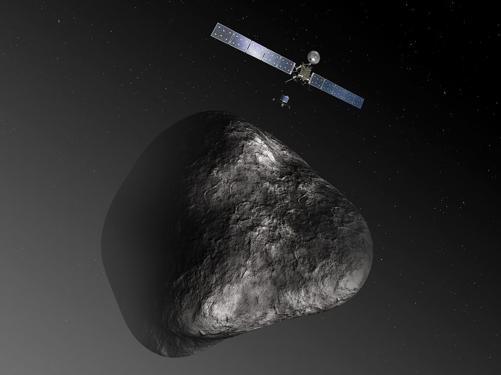Probe separates from orbiter, heads to comet