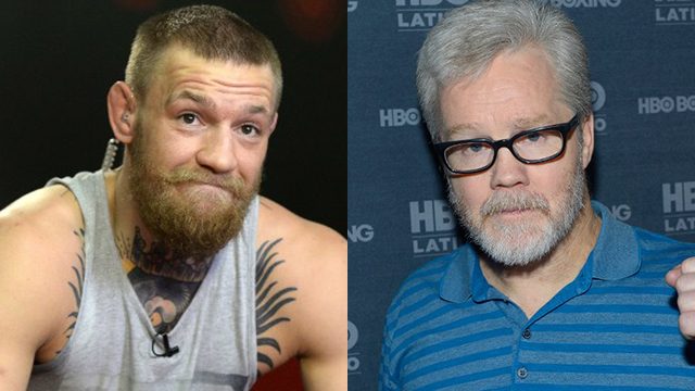 Conor McGregor approaches Freddie Roach for boxing training
