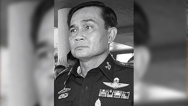 ROYAL GUARD. Recent photo of Prime Minster Prayuth Chan-o-cha who spent most of the 1990s in the military. Photo from Chan-o-cha's website 