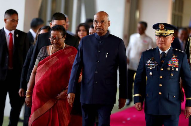 Indian President Kovind arrives in Manila