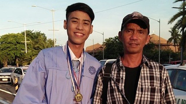 Senior high school student pays tribute to taxi driver father