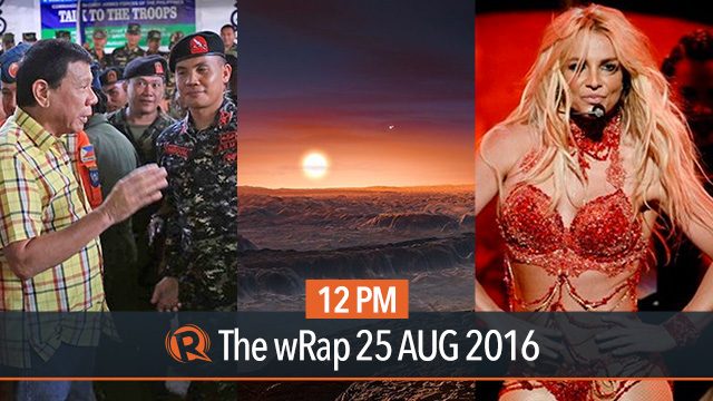 Duterte, Proxima Centauri, Britney Spears | 12PM wRap
