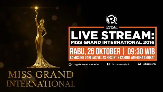 LIVE STREAM: ‘Miss Grand International 2016’