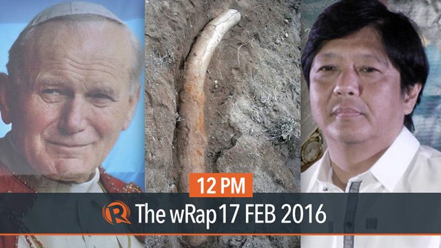 Marcos wealth, John Paul II ‘intimate letters,’ stegodon tusk | 12PM wRap