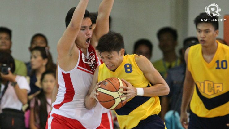 NCR's Noah Lugo goes to the rim against a Calabarzon defender. Photo by Mark Cristino/Rappler