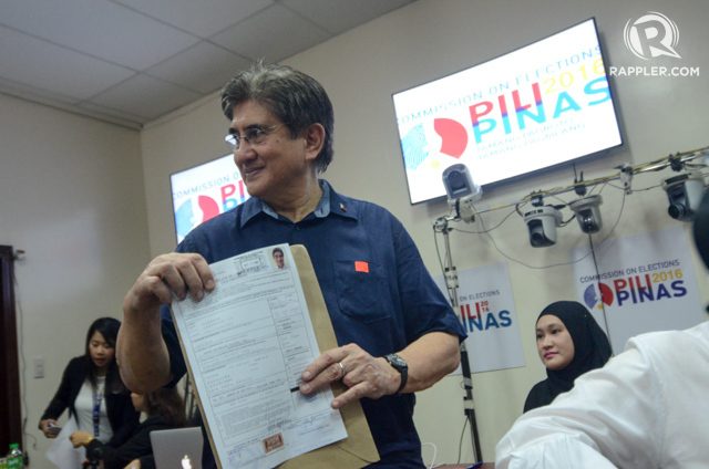 HEALTH, EDUCATION. Although supportive of the K to 12 program, Gringo Honasan stresses the need to first address child malnutrition. Photo by Alecs Ongcal/Rappler  
