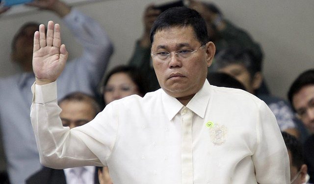 RESIGNED, NOT RETIRED. Former PNP chief Director General Alan Purisima during a Senate hearing on the Mamasapano clash. Rappler file photo 