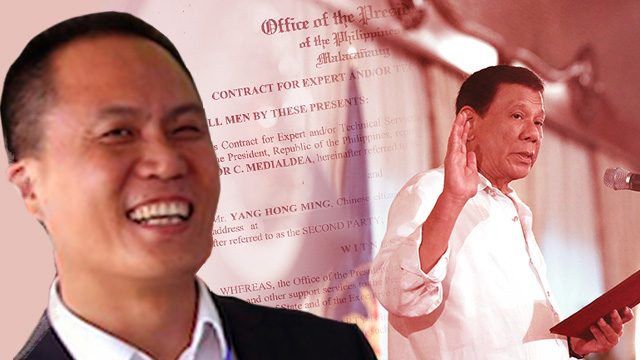 Malacañang contracts show Michael Yang is economic adviser